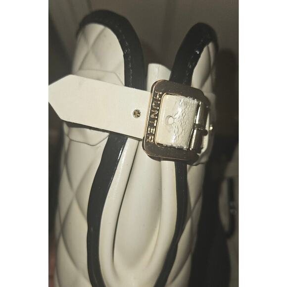 HUNTER Refined Gloss Quilted Rubber Rain Boots Mid Calf US 7 EU 36 Cream - Picture 14 of 15